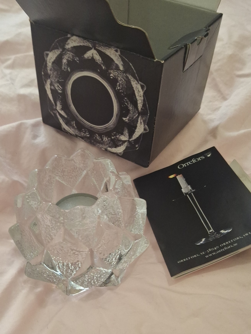 Vintage Crystal Candle Votive
